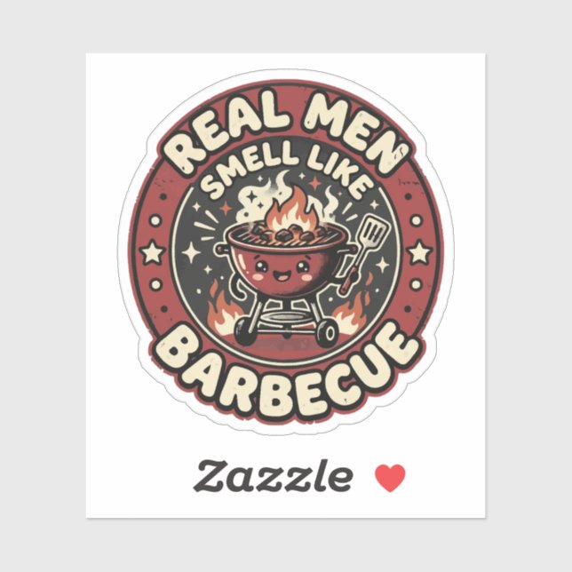 Real Men Smell Like BBQ | Funny Grill Lover Gift  (Sheet)