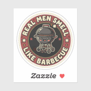 Real Men Smell Like BBQ & Smoke   Grill Master 