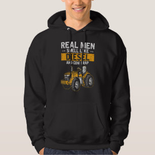 Real Men Smell Like Diesels And Cow Crap Farms Hoodie