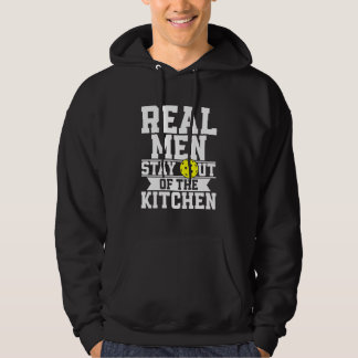 Real Men Stay Out Of The Kitchen Funny Pickleball Hoodie