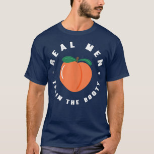 Real Men Train The Booty Gym Fitness Weightlifting T-Shirt