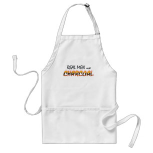 Real Men use Charcoal BBQ Apron