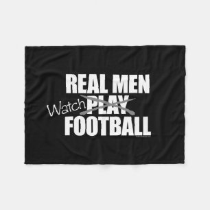Real Men Watch Fleece Blanket