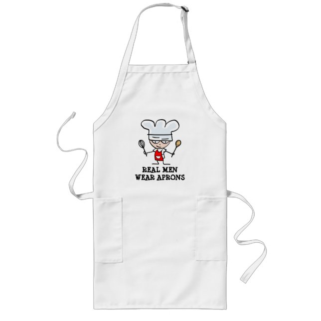 Real men wear aprons - large size (Front)