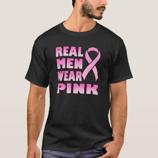 real men wear pink Black T-Shirt