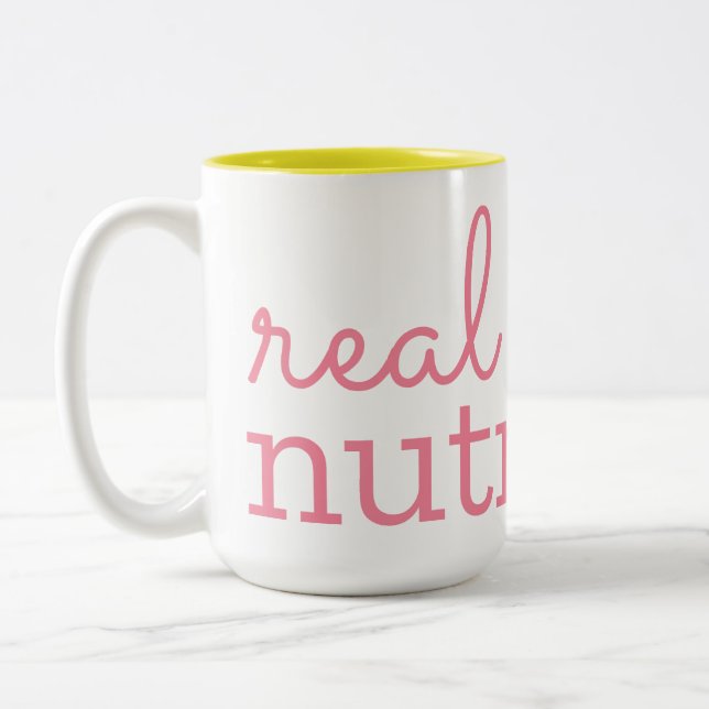Real Mum Nutrition Two-Tone Mug (15 oz) (Left)