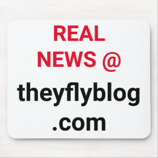 Real News @ theyflyblog.com  Mouse Pad