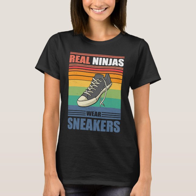 Real Ninjas Wear Sneakers Vintage Shoe  Casual Foo (Front)
