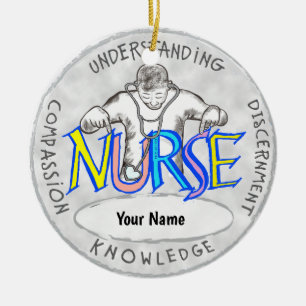 Real Nurse  Ceramic Tree Decoration