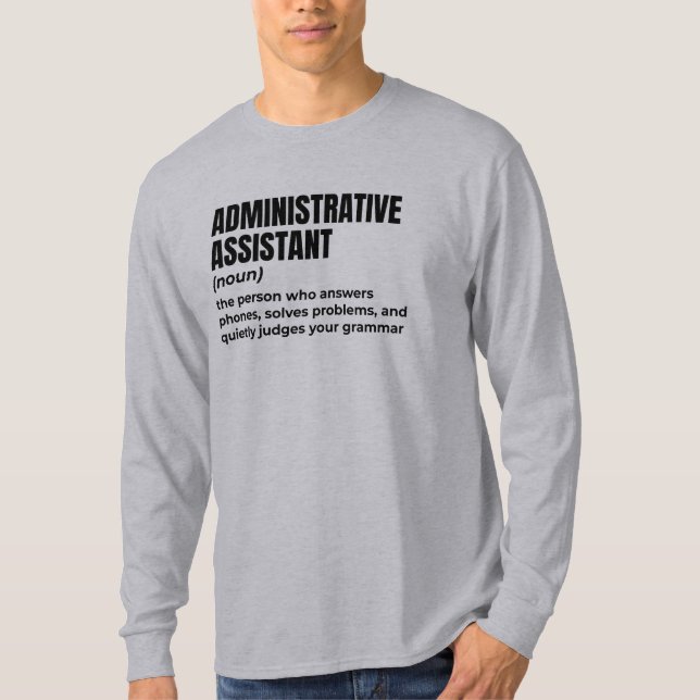 Real Office Boss Admin T-Shirt (Front)