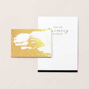 Real old Hand Goodbye Foil Card