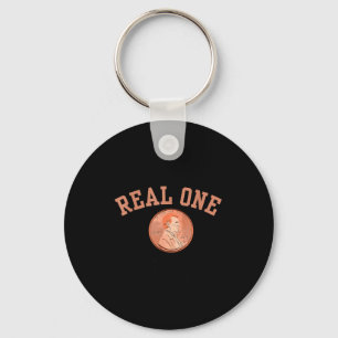 Real One Penny Rip, Funny Coin Memorial,cent Retir Key Ring