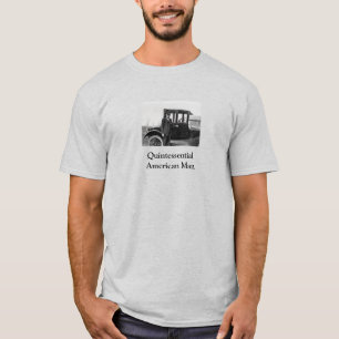 Real Photo Antique Car with Owner T-Shirt