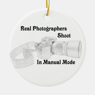 Real Photographers Ceramic Tree Decoration