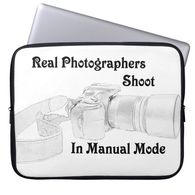 Real Photographers Laptop Sleeve (Front)