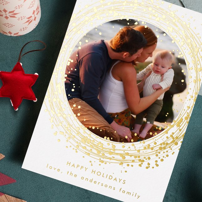 Real Pressed Gold Christmas Paint Photo Happy (Creator Uploaded)
