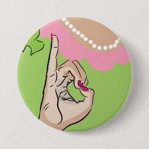 Real Pretty Girl Sorority Fun 7.5 Cm Round Badge