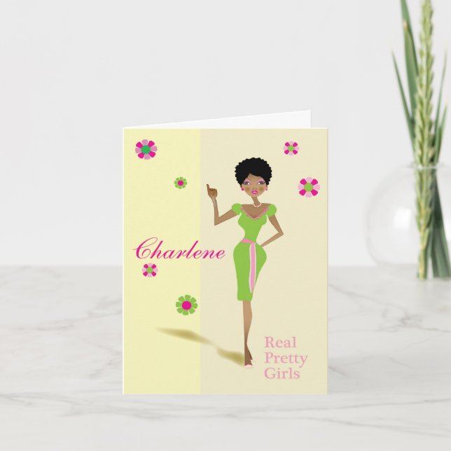 Real Pretty Girls Greeting Cards (Front)