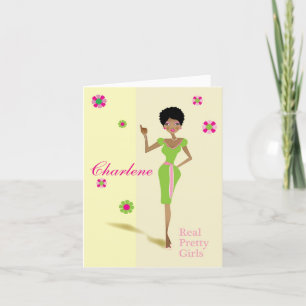 Real Pretty Girls Greeting Cards