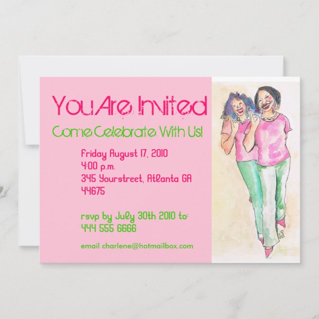 Real Pretty Girls ]Invitation Invitation (Front)