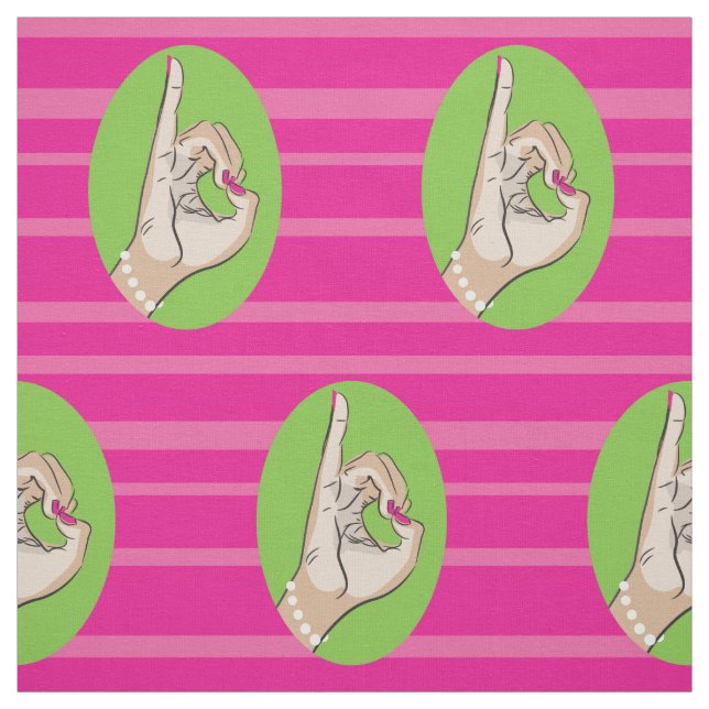 Real Pretty pink and green fabric (Swatch)