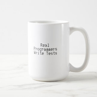 Real Programmers Write Tests Coffee Mug