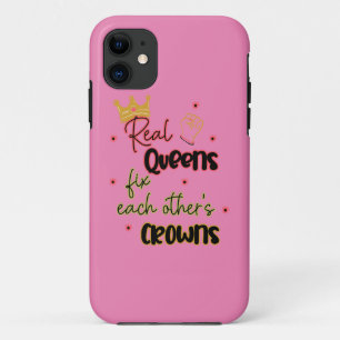 Real Queens Fix Each Other's Crowns Case-Mate iPhone Case