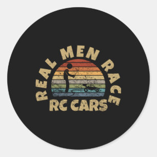 Real Race Rc Cars Rc Cars Classic Round Sticker