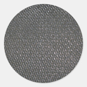 Real RAW Carbon Fibre Textured Classic Round Sticker