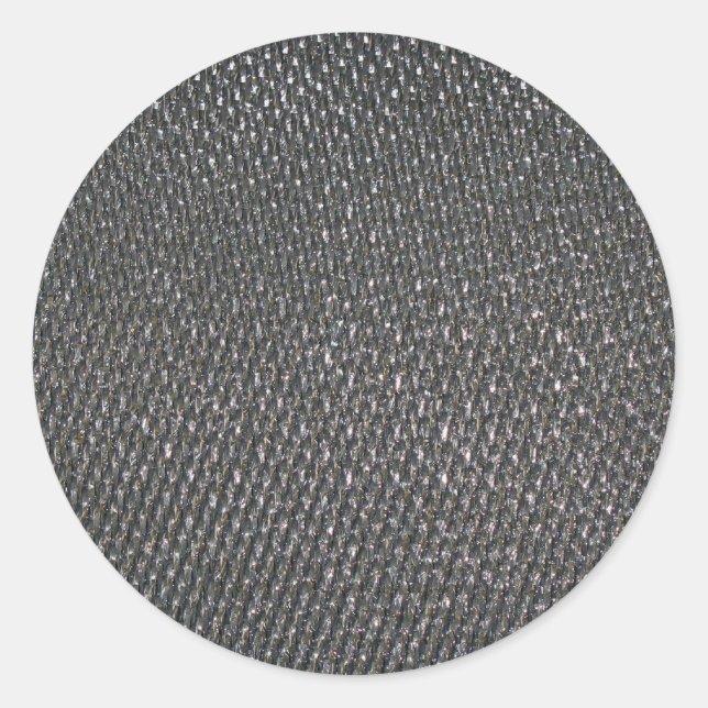 Real RAW Carbon Fibre Textured Classic Round Sticker (Front)