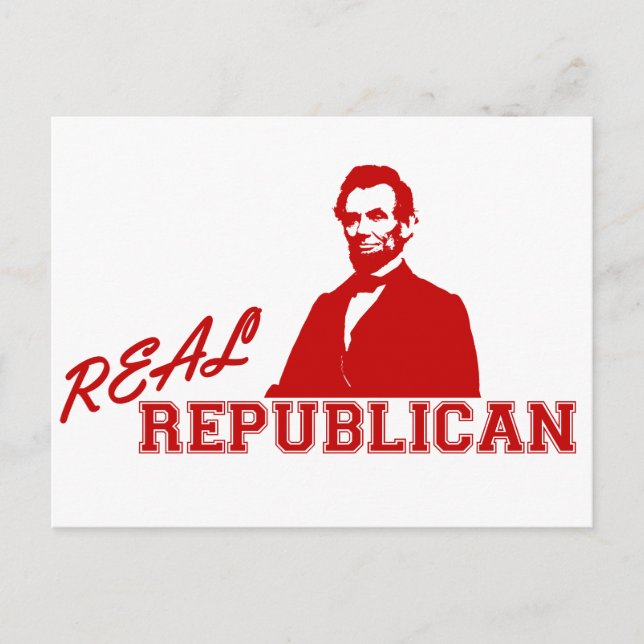 Real Republican, Lincoln Postcard (Front)
