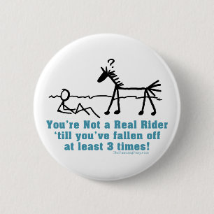 Real Rider 6 Cm Round Badge