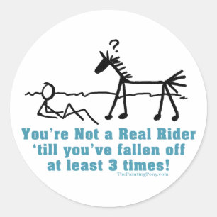 Real Rider Classic Round Sticker