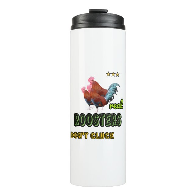 Real roosters thermal tumbler (Front)