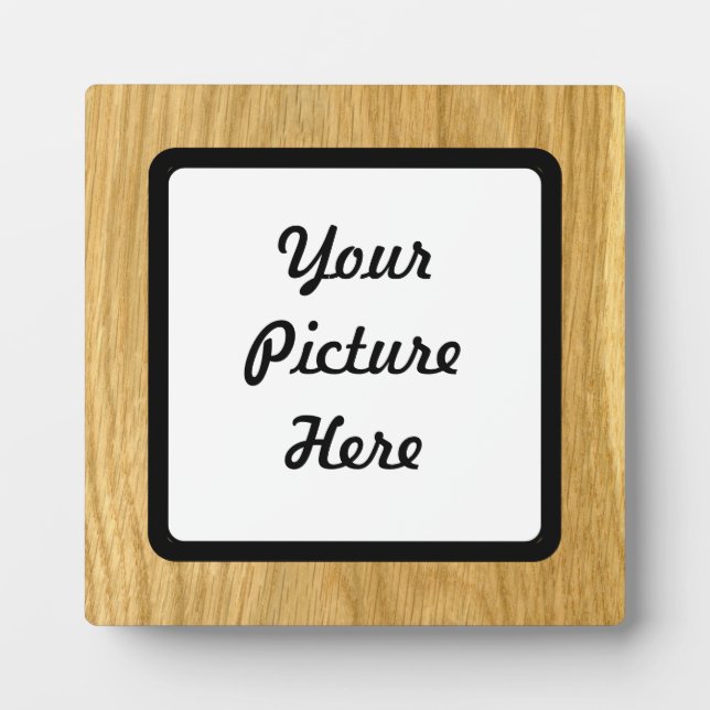 Real Scanned Crown Cut Oak Veneer Plaque (Front)