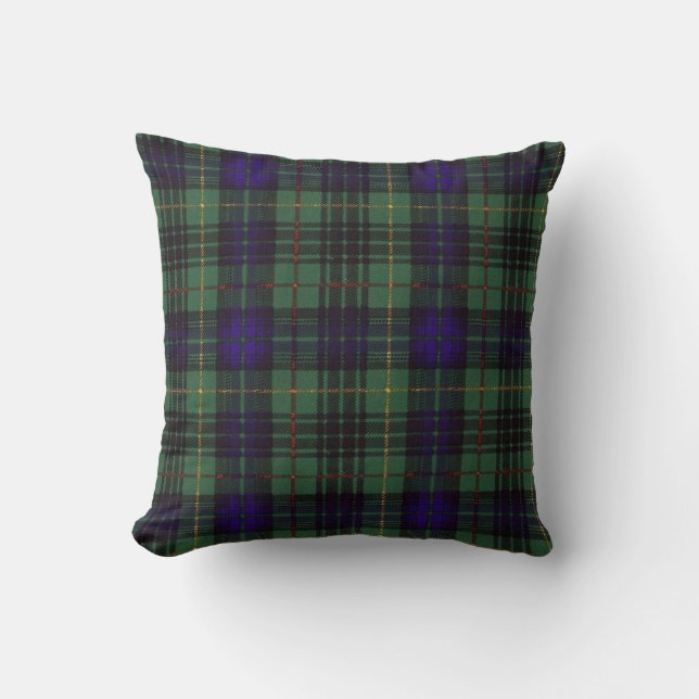 Real Scottish tartan - Stewart Hunting Cushion (Front)