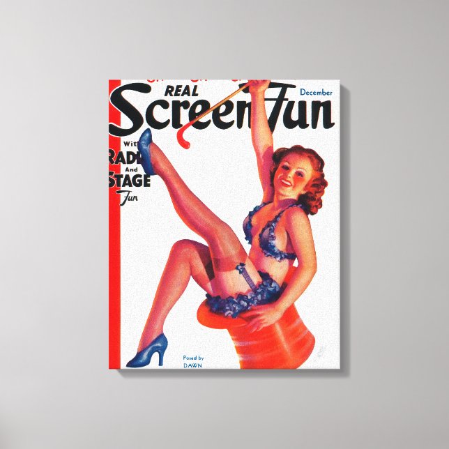 Real Screen Fun Magazine Cover 3 Canvas Print (Front)