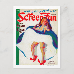 Real Screen Fun Magazine Cover 3 Postcard