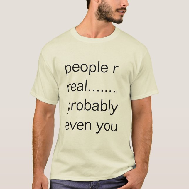 real shirt for real people (Front)