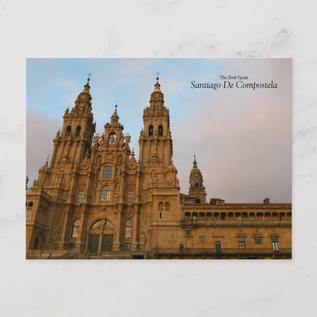 Real Spain- Santiago De Compostela Postcard (Front)