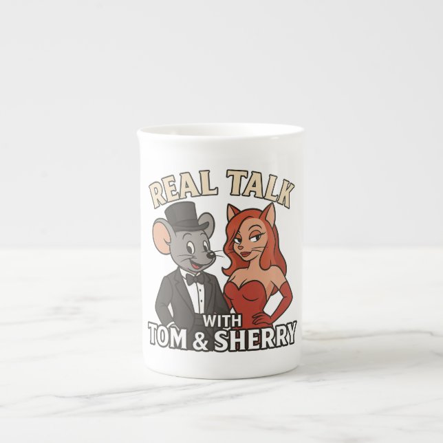 Real Talk with Tom and Sherry Cartoon Coffee Mug 2 (Front)
