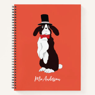 Real Tuxedo Bunny Notebook