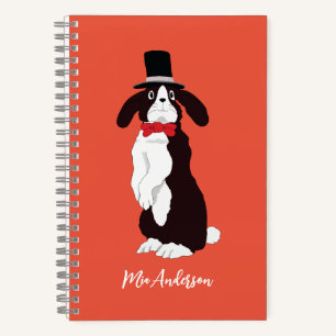Real Tuxedo Bunny Notebook