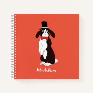 Real Tuxedo Bunny Notebook
