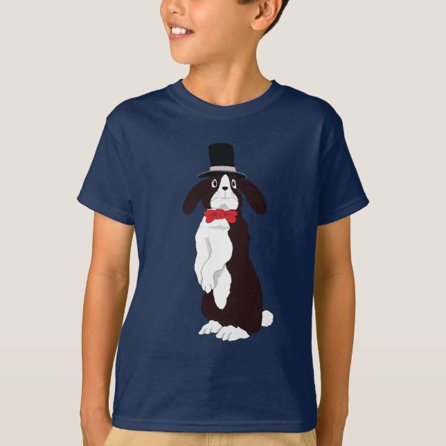 Real Tuxedo Bunny  T-Shirt (Front)