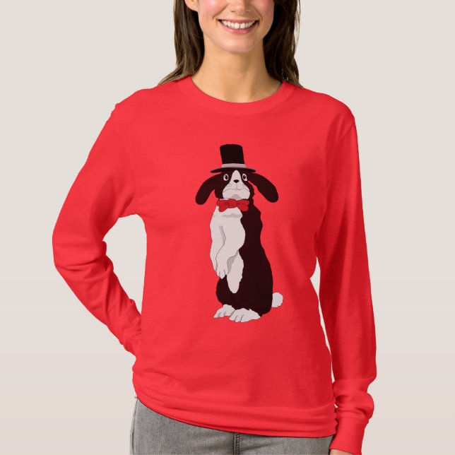 Real Tuxedo Bunny  T-Shirt (Front)
