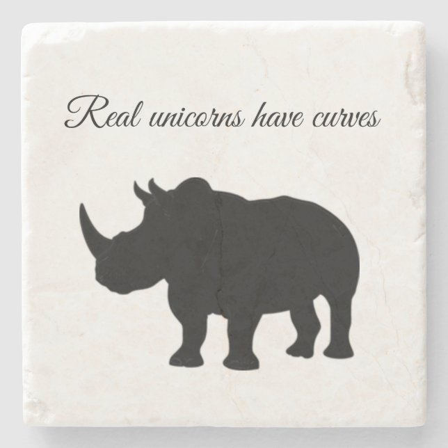 real unicorn stone coaster (Front)