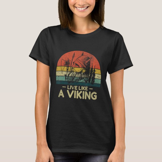 Real vikings come to Valhalla and are not afraid o T-Shirt (Front)