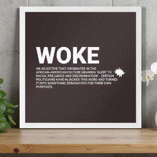 Real Woke Definition Poster