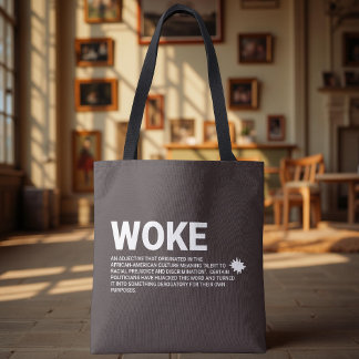 Real Woke Definition Tote Bag